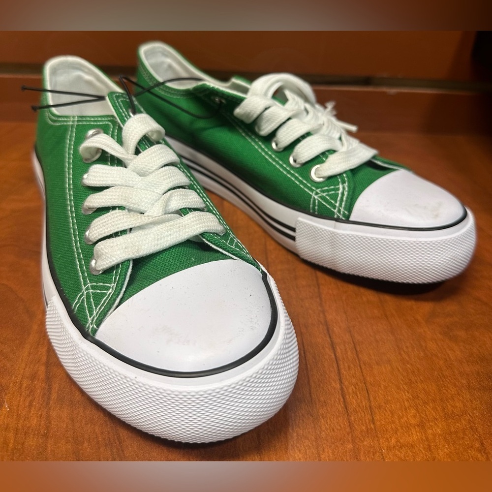 Green Canvas Sneakers - Picture 8 of 8